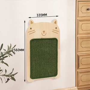 Gato Vertical Coçar Placa Sisal De Madeira Sólida Gato Durável Arranhando Post Pet Cat Pet Supplies - Product Image 6