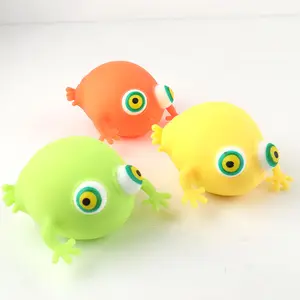 Squishy stres kurbağa giderici topları renkli sıkma stres oyuncakları PVA hayvan şekilli duyusal oyuncaklar