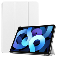 Étui fin personnalisé en PU pour iPad Air4/Air5 10,9 pouces, étui rigide pour tablette pliable à trois volets, protection contre les chocs, dos en PC rigide avec protection de l'objectif de l'appareil photo