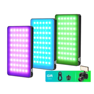 Luces de vídeo rgb led para fotografía, luz de relleno de teléfono móvil, iluminación profesional de audio y vídeo para sesión de vídeo