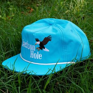 Casquettes Snapback personnalisées à 5 panneaux en nylon, logo brodé, casquettes non structurées - Product Image 3