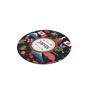 Tapis de souris rond personnalisé avec impression pour le bureau et la maison - Product Image 2