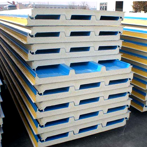 Casas con Estructura de Acero y Paneles Sándwich para Paredes y Techos, Paneles Sándwich EPS/PU/<span class=keywords><strong>PIR</strong></span>/Lana de Roca/Poliuretano - Product Image 4