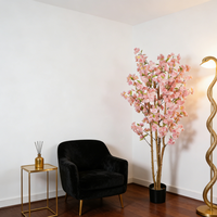 Arbres artificiels de cerisier en fleurs d'intérieur, fleurs artificielles roses, faux arbres de cerisier en fleurs pour la décoration de mariage et d'événements, plantes