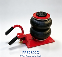 Cric pneumatique à double coussin d'air PRE2802C 2 tonnes, levage rapide, pour voiture, SUV, réparation de pneus, garage, atelier