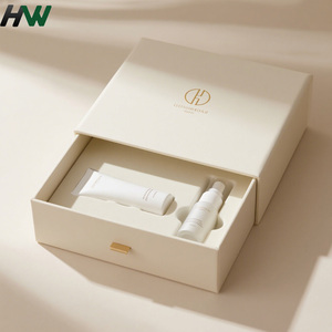 กล่องเครื่องประดับแบบลิ้นชักเคลือบ UV ปั๊มลายทองตามสั่ง บุฟองน้ำ บรรจุภัณฑ์กล่องกระดาษแข็งเคลือบเงา/ด้าน - Product Image 2