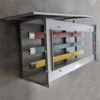 Barres de distribution de puissance en aluminium à phase divisée, type boîtier commun, pour conduits de bus, IP65, courant nominal 400A-6300A, taille personnalisable