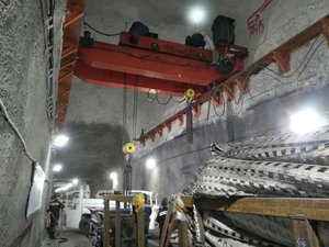 Grúa Puente Minera, Grúa Aérea Subterránea a Prueba de Explosiones para Túnel - Product Image 4