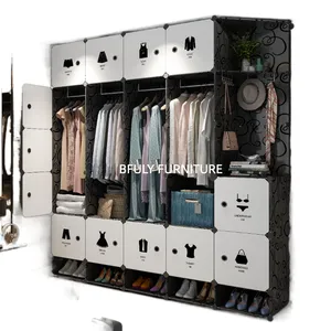 8 Door Plastic Sheet Wardrobe (White), Without Locker