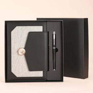Biểu tượng tùy chỉnh A5 PU da bìa cứng máy tính xách tay 100 sheets với khóa từ và bút văn phòng kinh doanh Hộp quà tặng - Product Image 5