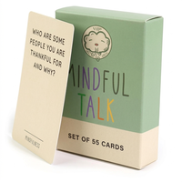 Cartes d'affirmation positives personnalisées pour la pleine conscience, impression couleur, 55 cartes, compétences de gestion somatique, jeu de cartes en papier pour la santé mentale