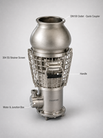 Pompa Submersible Hemat Energi Chuangmei PMSM 22kW 150SZQ200-25-22 200m3/jam 25m Head 380V Pompa Pengendali Banjir