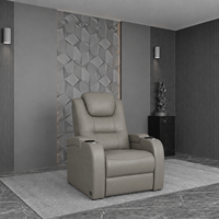 Canapé inclinable électrique en cuir pleine fleur, extensible, zéro gravité, pour appartements et salons de centres commerciaux