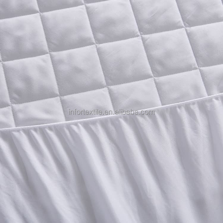 100% поли лет вязаный ткань 100gsm 125gsm водонепроницаемый ТПУ наматрасник непромокаемый нейлон