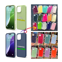 Coque de téléphone portable en silicone liquide personnalisée pour iPhone 6 6S 7 8 X Xr Xs 11 Se 12 13 Mini 14 15 16 Pro Max Plus