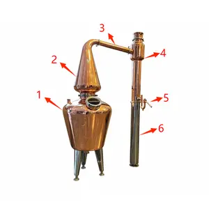 Elektrischer Alkohol-Destilliergerät Haushaltliche Brandy-Destillation Rückfluss-Destilliergerät Alkohol-Extraktor