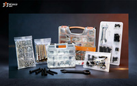 Kit de vis en acier inoxydable noir carbone DIY, classes métriques 10.9 et 12.9, boîte plastique, pour meubles, industrie, automobile, réparation électrique