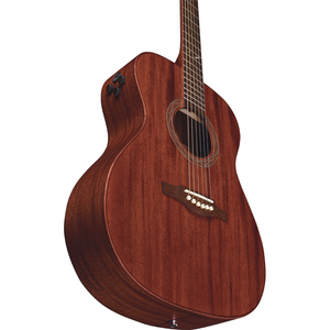 EKO GUITARS - DUO A200E, guitarra acústica electrificada HQ, sistema Fishman Flex Plus T, forma de auditorio, tapa sólida de caoba - Product Image 5
