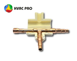 High Quality Copper T Branch Joint HVAC Refrigeration <b>Pipe</b> Connector ME Series <b>Air</b> Conditioner Splitter Durable Fitting - Product Image 3