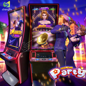 Dernières machines de jeux vidéo à écran tactile incurvé de 43 pouces avec cabinet métallique, machines à pièces, logiciel de jeu de fête haut de gamme - Product Image 1