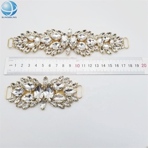 Bling non-fade <span class=keywords><strong>verre</strong></span> cristal AB pierres chaîne bikini connecteurs pour femmes maillot de bain accessoires de plage - Product Image 6