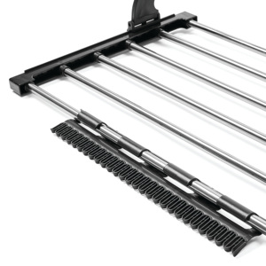 Không cần lắp ráp có thể gập lại tiết kiệm không gian bằng thép không gỉ có thể mở rộng giá phơi cho ban công hoặc cửa treo Giá phơi - Product Image 6