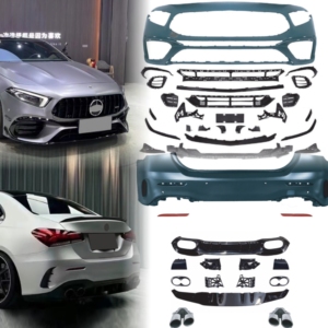 A45 Pare-chocs de voiture pour Mercedes <span class=keywords><strong>W177</strong></span> <span class=keywords><strong>Classe</strong></span> <span class=keywords><strong>A</strong></span> à A45 <span class=keywords><strong>AMG</strong></span> Bodykit Jupe latérale A45s Pare-chocs avant arrière <span class=keywords><strong>W177</strong></span> Grille Diffuseur - Product Image 1