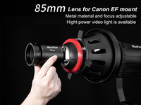NiceFoto Professionnel Optique Snoot Sn-29.pro avec bowens Mont et pour Canon EF Objectif pour LED Vidéo Lumière