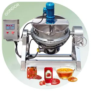Electric Soup Oil Ace Boiling Water Pan 200 L Cook Commercial Jam Boiling Kettle Jacket with Planetary Mixer