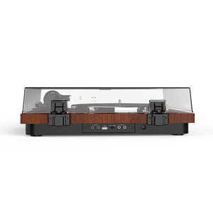 Haut-parleurs stéréo à entraînement par courroie à 3 vitesses, en <span class=keywords><strong>vinyle</strong></span>, LP, phonographe USB, plateau tournant avec haut-parleurs, lecteur de disques Vintage - Product Image 4