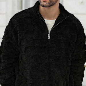 Custom High Quality ODM <b>Short</b> <b>Sleeve</b> Lightweight Athletic Sports 1/4 Zip Stand Solid Print Embroidered Winter Hooded 100% Cotton - Product Image 5