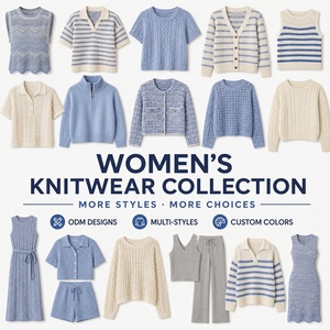 Débardeur en tricot rayé pour <span class=keywords><strong>femme</strong></span>, col rond, <span class=keywords><strong>sans</strong></span> manches, tricot plat ondulé, respirant, pull décontracté d'été - Product Image 5