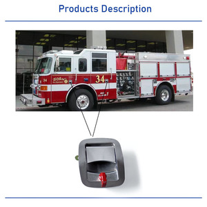 Chiusura a Compressione con Manopola Rossa per Pannelli Apribili, Veicoli, Cassette degli Attrezzi, Armadietti Industriali, in Lega di Zinco Cromata - Product Image 6