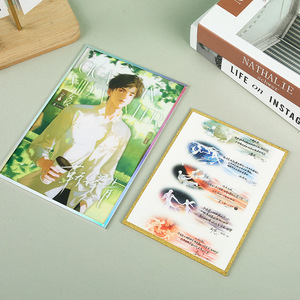 กระดาษอะคริลิคฟูเฉิงอะนิเมะ ตัดขอบด้วยเลเซอร์ตามขนาดที่กำหนด พร้อมกลิตเตอร์แบบหลายชั้น สำหรับสินค้าและงานเซ็นชื่อ - Product Image 3