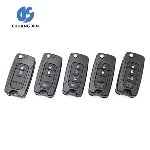 <span class=keywords><strong>3</strong></span> + 1 nút gấp xe từ xa chính nhà ở cho Jeep thay thế nhà ở với trống Uncut cy24 lưỡi - Product Image 1