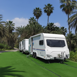 XISHUNLONG - Mini <span class=keywords><strong>Caravana</strong></span> Moderna para 4 Personas, Remolcable, Ligera, con Sistema Antivuelco AL-KO, Directo de Fábrica - Product Image 1