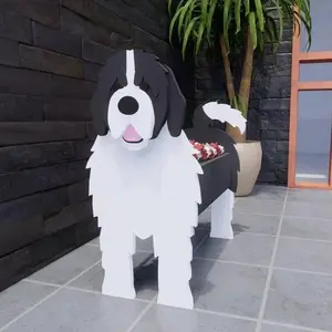 Western Highland Witte Hond Schattige Plant Container Pvc Bloempotten Dier Planter Hond-Planter Voor Kantoor Home Decor Cadeau