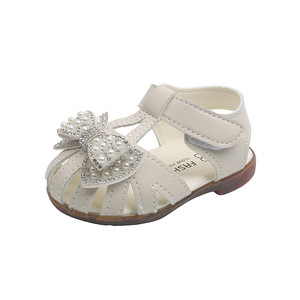 Nouvelles sandales d'été pour bébé fille, respirantes, antidérapantes, avec nœud et fermeture auto-agrippante, chaussures de princesse pour nouveau-nés et nourrissons - Product Image 5
