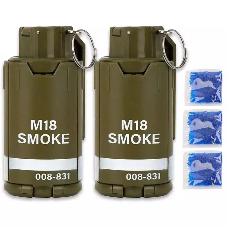 Wholesale outdoor tactical weapons toy guns battle game 5000gel m18 smoke gel ball military toy airsoft grenade