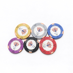 Fichas de Póker Personalizadas Monte Carlo, Fichas de Juego Compuestas con Denominaciones de $1, $5, $10, $20, $25, $50, $100, $500, $10000, 13g, 40mm - Product Image 1