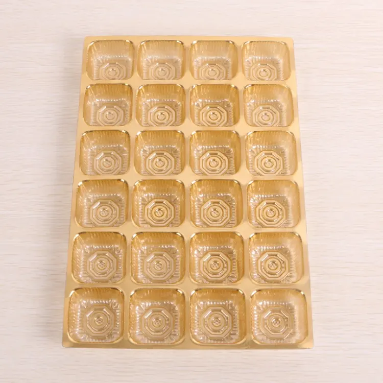 Пластиковый поднос для упаковки печенья и шоколада