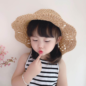 Sombrero de Paja Plegable de Verano para Niñas, Bebés y Niños Pequeños, con Lazo de Encaje, para la Playa o Viajes - Product Image 4