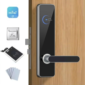 Serrure de porte d'hôtel intelligente TTLock RFID avec carte-clé TT Hotel pour portes en bois/acier/aluminium/laiton, stockage cloud en alliage d'aluminium - Product Image 1