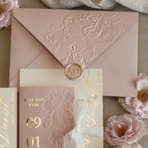 Invitación DE BODA tipográfica personalizada de lujo, tarjeta de agradecimiento, tarjeta de felicitación con sobre, decoración de boda y regalo, amor HD - Product Image 3