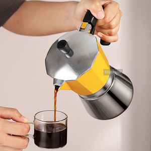 HIGHWIN-Pot Moka en alliage d'aluminium-top Stovetop Espresso Maker Multicapacity Stainless Steel <span class=keywords><strong>Induction</strong></span> Italian Moka Pot - Product Image 5