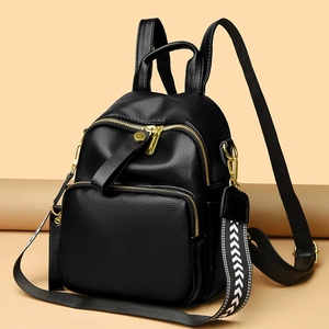 Fashion Backpack <strong>Women</strong> Shoulder Bag Elegant <strong>Rucksack</strong> Ladies Travel Bag Multifunctional School Bags Female Soft <strong>Leather</strong> Back Pack - Product Image 4