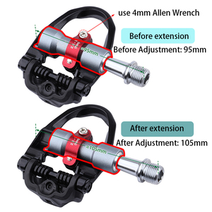 Pédales de vélo de route réglables WELLGO, pédales autobloquantes avec axe en acier T003, 3 roulements lisses, plaque de verrouillage <span class=keywords><strong>KEO</strong></span>, pédale de vélo - Product Image 3
