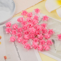 Perles de coeur acryliques transparentes couleur bonbon Unique bijoux à bricoler soi-même faisant des perles pour sac