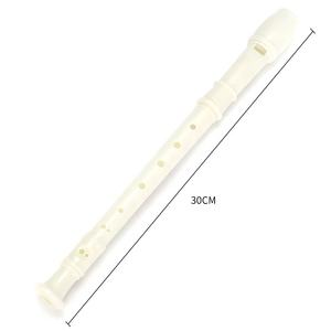 Vendite dirette in fabbrica per principianti in PVC alto bianco di piccole dimensioni meno costoso flauto di plastica a otto fori - Product Image 1