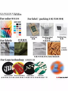 เสื้อโค้ทมีฮู้ดผ้าคอตตอนทรงหลวมเสื้อโค้ทมีฮู้ดสำหรับโรงงานทำจากผ้าฝ้าย100% ตามสั่ง - Product Image 3